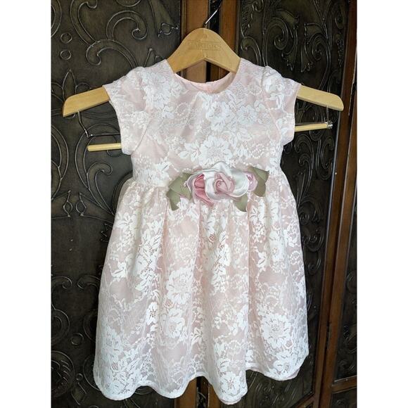 Mia and MiMi‎ Todler Girls Dress Pink With lace Size 3T - Picture 1 of 4